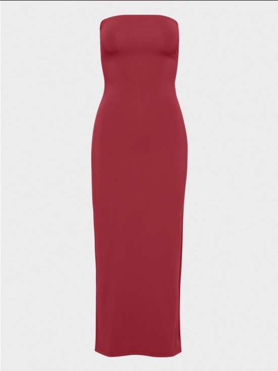 Aritzia Dresses & Skirts - Aritzia $98 Contour Enrapture Maxi Tube Dress in Dark Ruby Red Size XS New